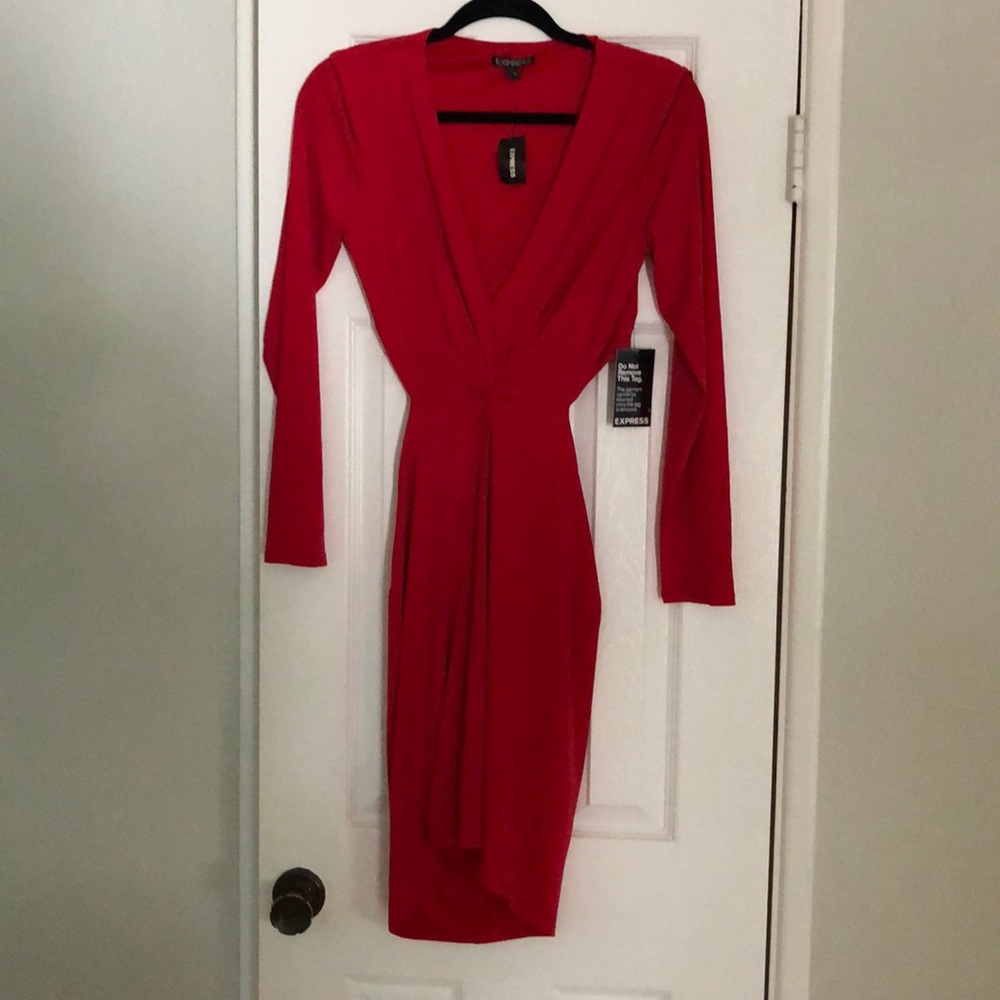 Red Open Back Dress